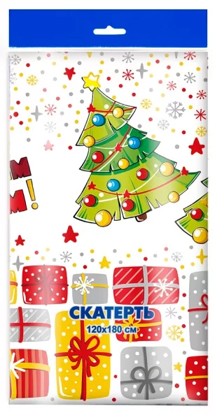 скатерть 120х180 НГ Карусель подарков