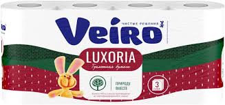 Бумага туалетная Veiro Luxx ароматизированная, 3 слоя, 8 рулонов от производителя в Кирове