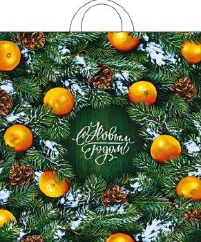 пакет петл. шурш. 38х42 Новогодний базар НГ от производителя в Ижевске