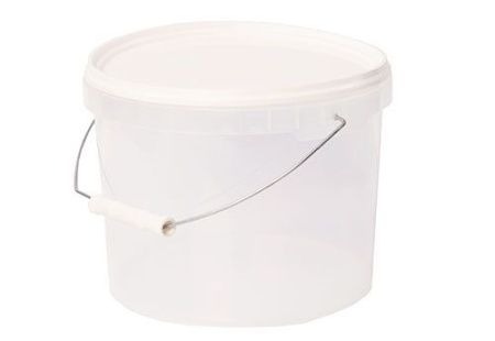 банка 5,5л прозр. с  белой крышкой АУ