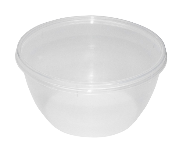 контейнер  360мл "Плошка" с прозрач. крышкой d=112/216