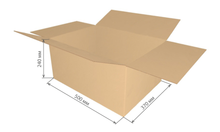 гофроящик 500х370х240 Т25С/20-25 шт *