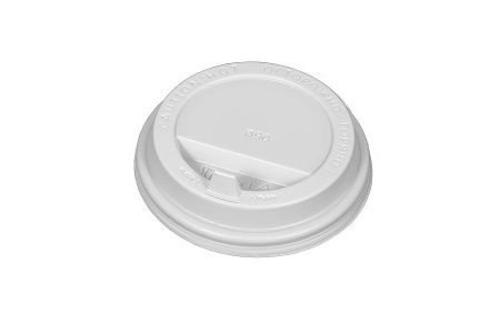 крышка д/стакана 300,400мл d=90мм белая с питейником А