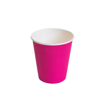 стакан бум. 250 мл Розовый