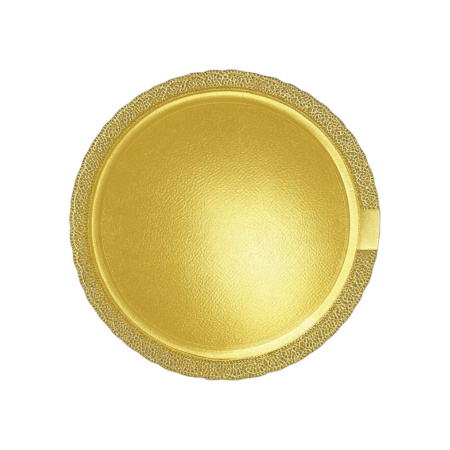 поднос бум. леонардо круглый d=38 золото