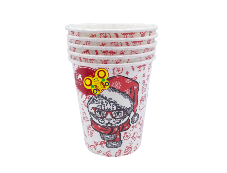 стакан бум. 200мл НГ Happy New Year Kitty ДК