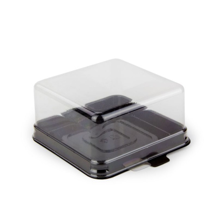 контейнер черное дно 92х85х51мм  прозр. крышка