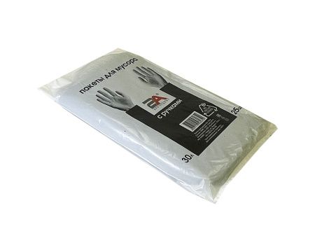 пакеты д/мусора с ручками 30л 25шт 2А