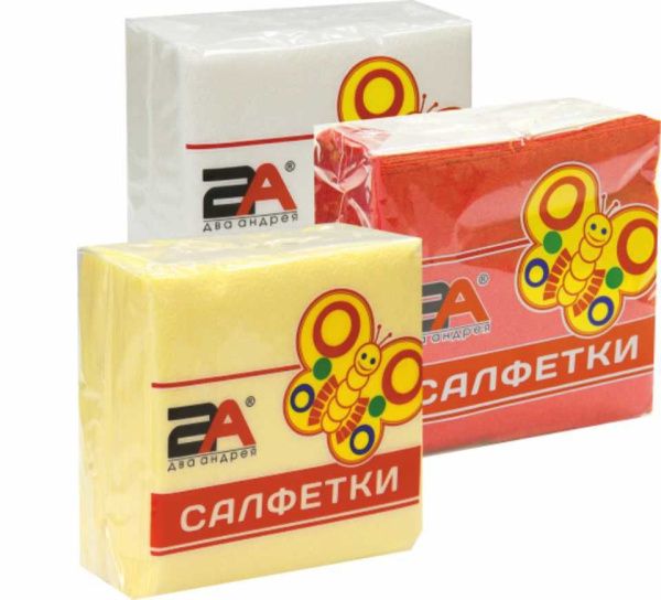 салфетки  25х25  лимонные ДК/50