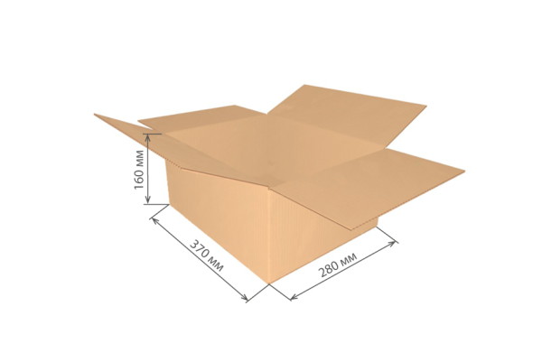 гофроящик 370х280х160 Т23С/20-25 шт