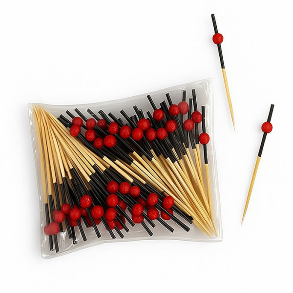 пика бамбук Красный жемчуг 70 мм/100