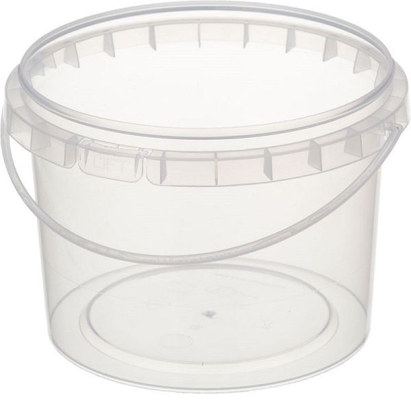 банка 1л прозр. прозрачная крышка d=130 Пл/200