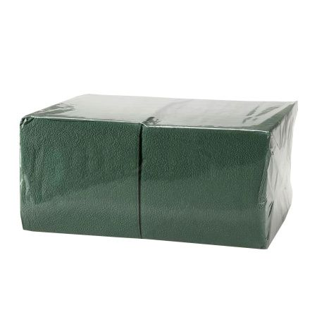 салфетки  25х25 Биг Пак зеленые/400 (темно-зеленые)