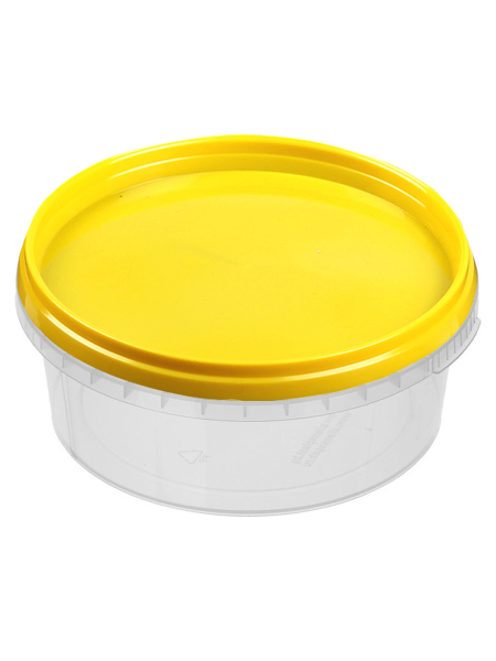 банка 0,5л прозр. желтая крышка d=122 ЭП/600