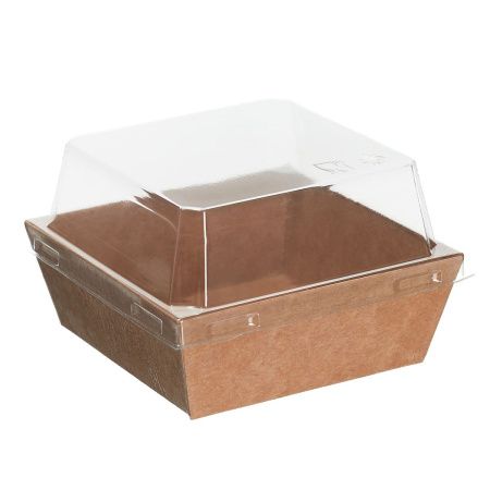 контейнер бум. 550 мл AntBox с купольной крышкой/110х110х88