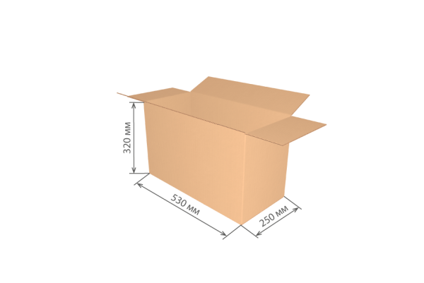 гофроящик 530х250х320 Т22С *